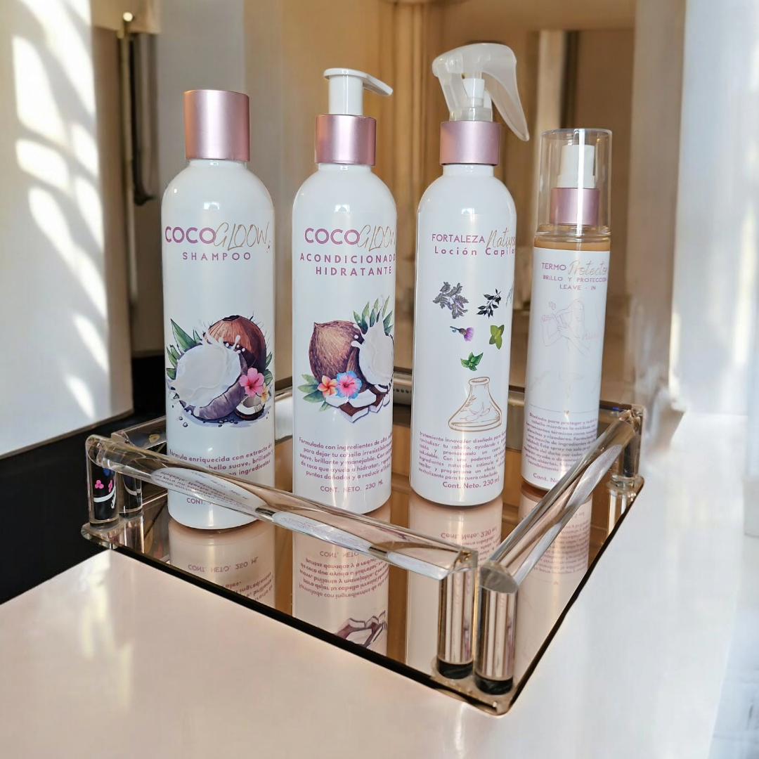 SET CAPILAR SHINY HUSHH – 4 PASOS DE BELLEZA NATURAL (EDICIÓN LIMITADA)