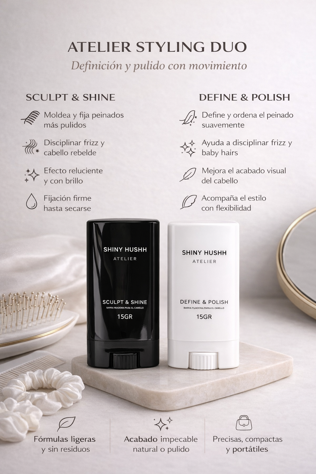 Atelier Styling Duo | Sculpt & Shine + Define & Polish +