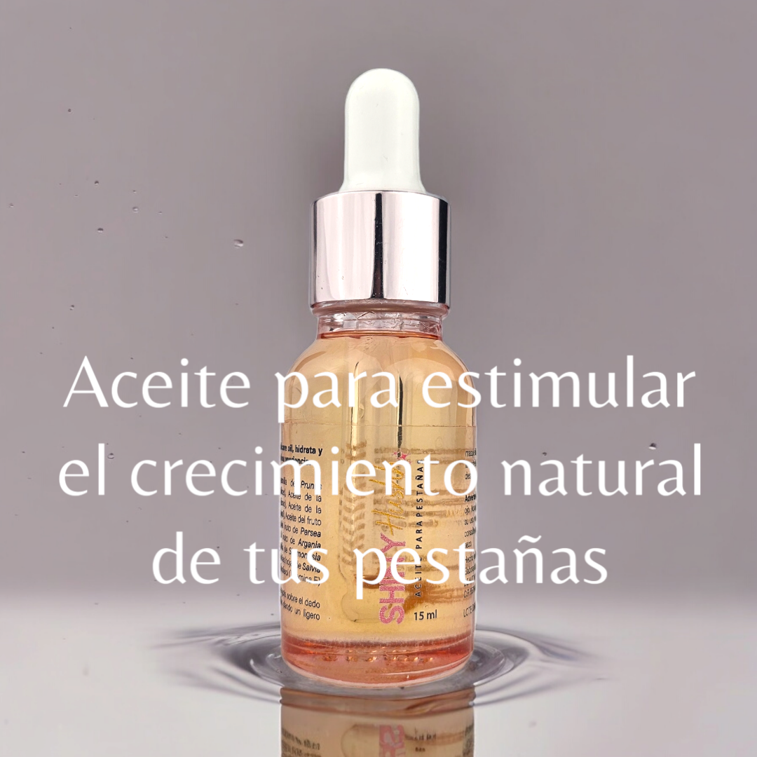 Aceite para el crecimiento de pestañas y desmaquillante