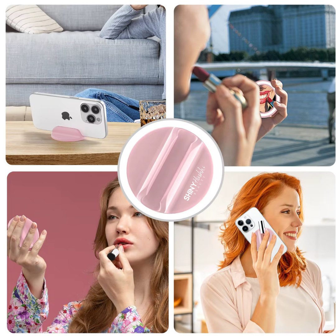Soporte Magnético con Espejo para Labial – 3 Tamaños